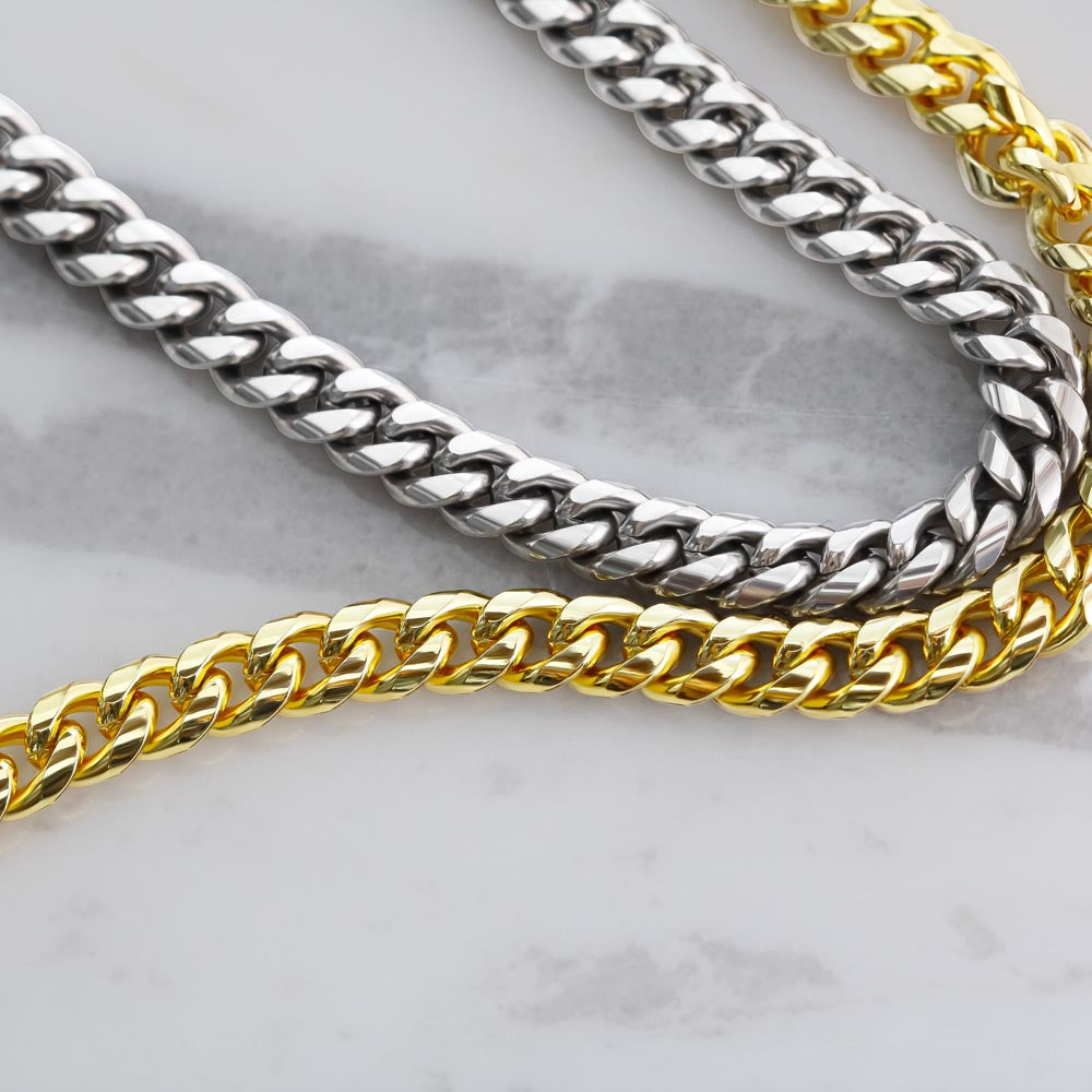 Graduation Gift Necklace for Grandson, Congratulations, Chain Necklace, From Grandma & Grandpa