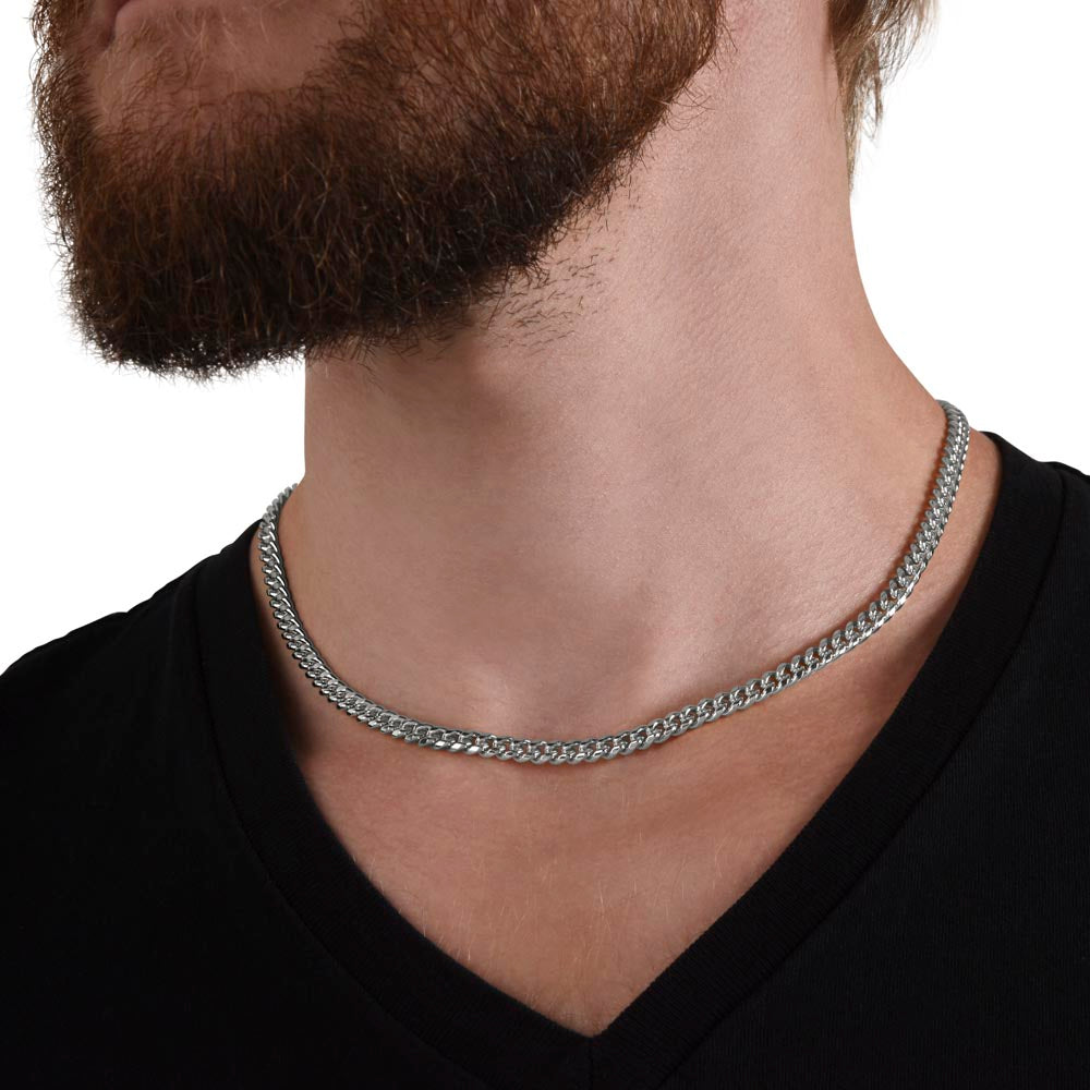 Graduation Gift Necklace for Grandson, Congratulations, Chain Necklace, From Grandma & Grandpa