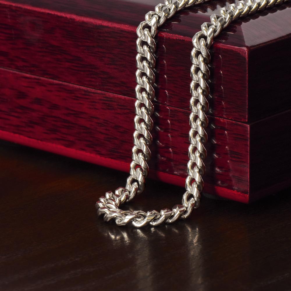 Graduation Gift Necklace for Grandson, Congratulations, Chain Necklace, From Grandma & Grandpa