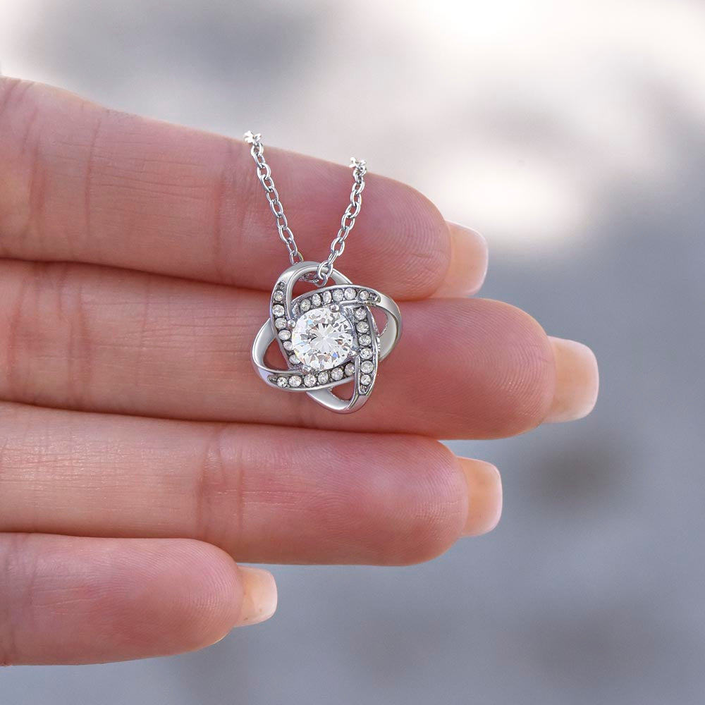 Gift For Granddaughter, Sterling Silver Infinity Of Love Knot Necklace, Meaningful Keepsake Card, Ready To Give Gift From Grandparents